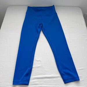 Lululemon Wunder Train Leggings Cobalt Blue High Rise Athletic Yoga Pants